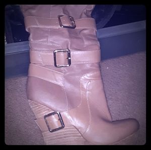 Victoria secret Collin Stewart knee high fur boots